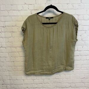 Quince Green Cap Sleeve Top